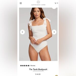 NWOT Saltwater Luxe Tie Tank Bodysuit